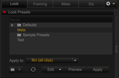 Look Presets